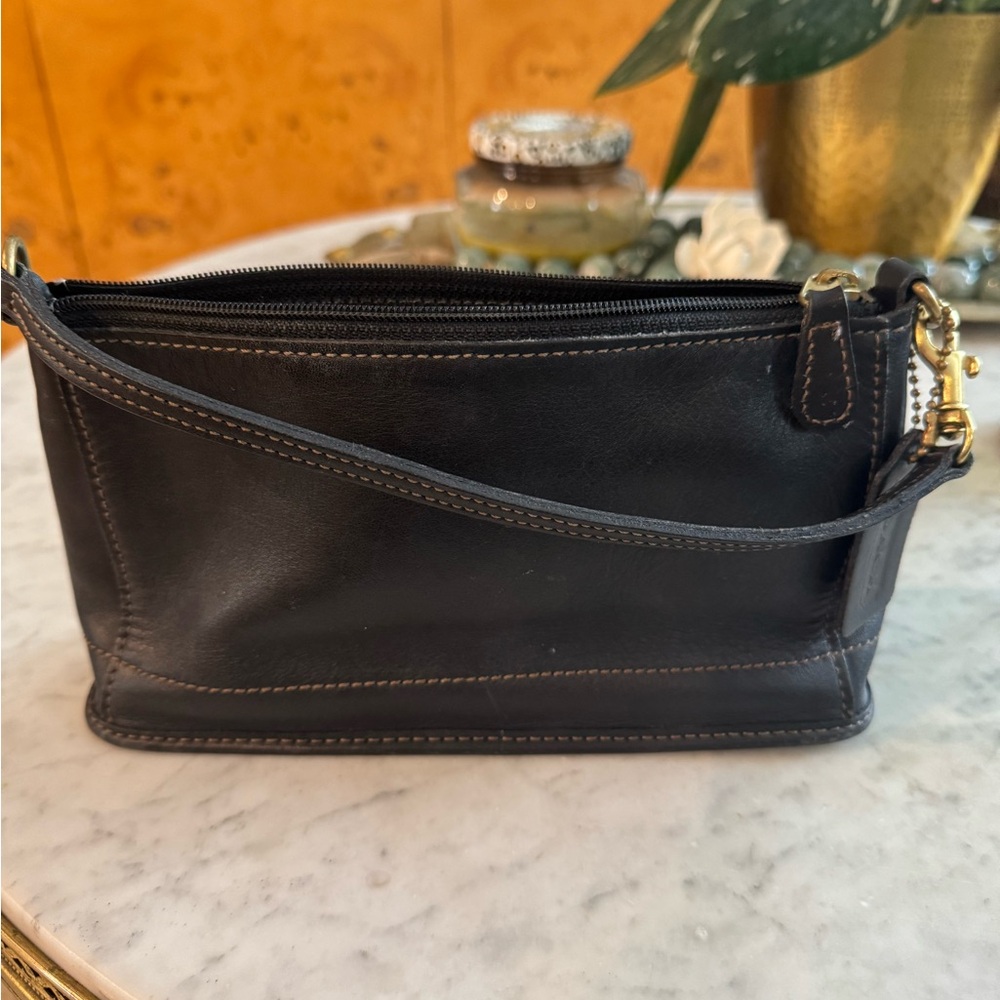 Black Leather Shoulder Bag